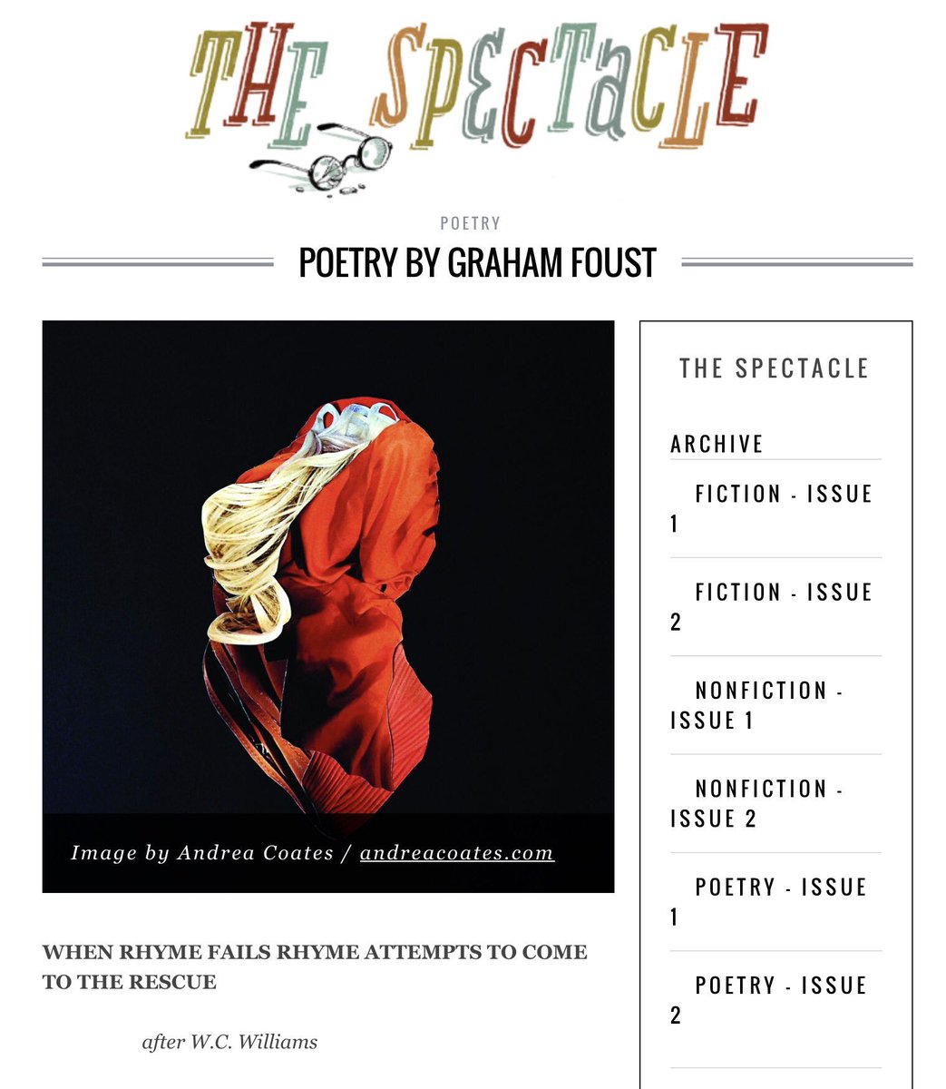 andreacoates's tweet photo. Check out @Spectacle_Mag - my art was included in the latest issue ❤ #fineart #contemporaryart #collage #poetry https://t.co/nyGTioCjaJ