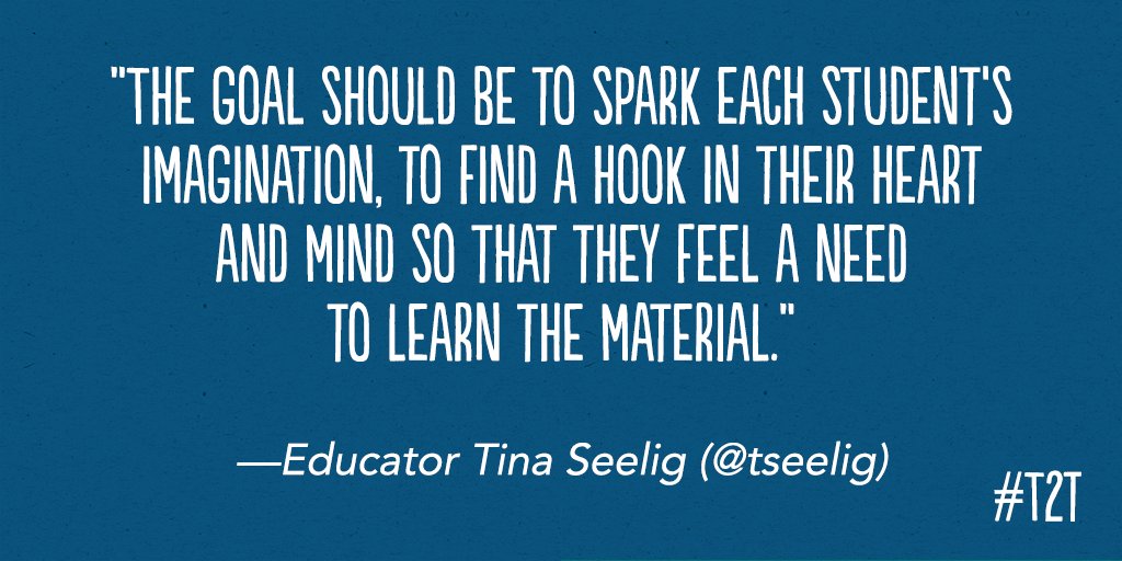 Educator <a href="/tseelig/">Tina Seelig</a> says teaching is about inspiration, not information. 4 ways she practices this in the classroom: bit.ly/2k6Yqhm