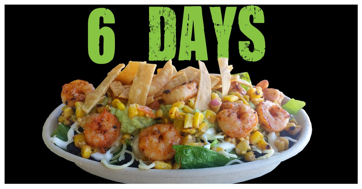 Only six more days until shrimp returns! What’s your favorite way to have shrimp at Mesa Grande Taqueria? #Shrimp #Tasty #Yum #MGTShrimp