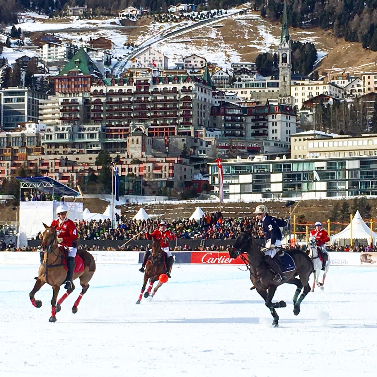 Who is going to win tomorrow? <a href="/polostmoritz/">St. Moritz Polo</a> go go #Cartier