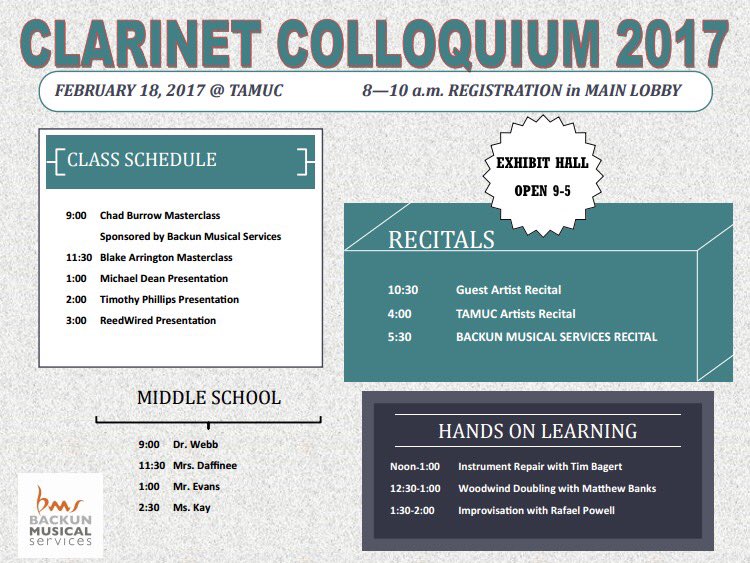 texasclarinet's tweet photo. Times and Events https://t.co/ovo5LsIYG8