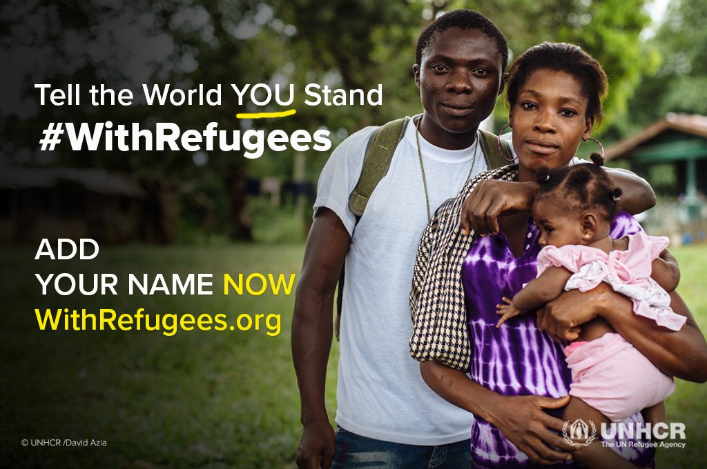 Refugees's tweet photo. #Refugees need our support now more than ever. Stand #WithRefugees and sign the https://t.co/NYX7EpYki4 petition. https://t.co/A7k3lq7kaB