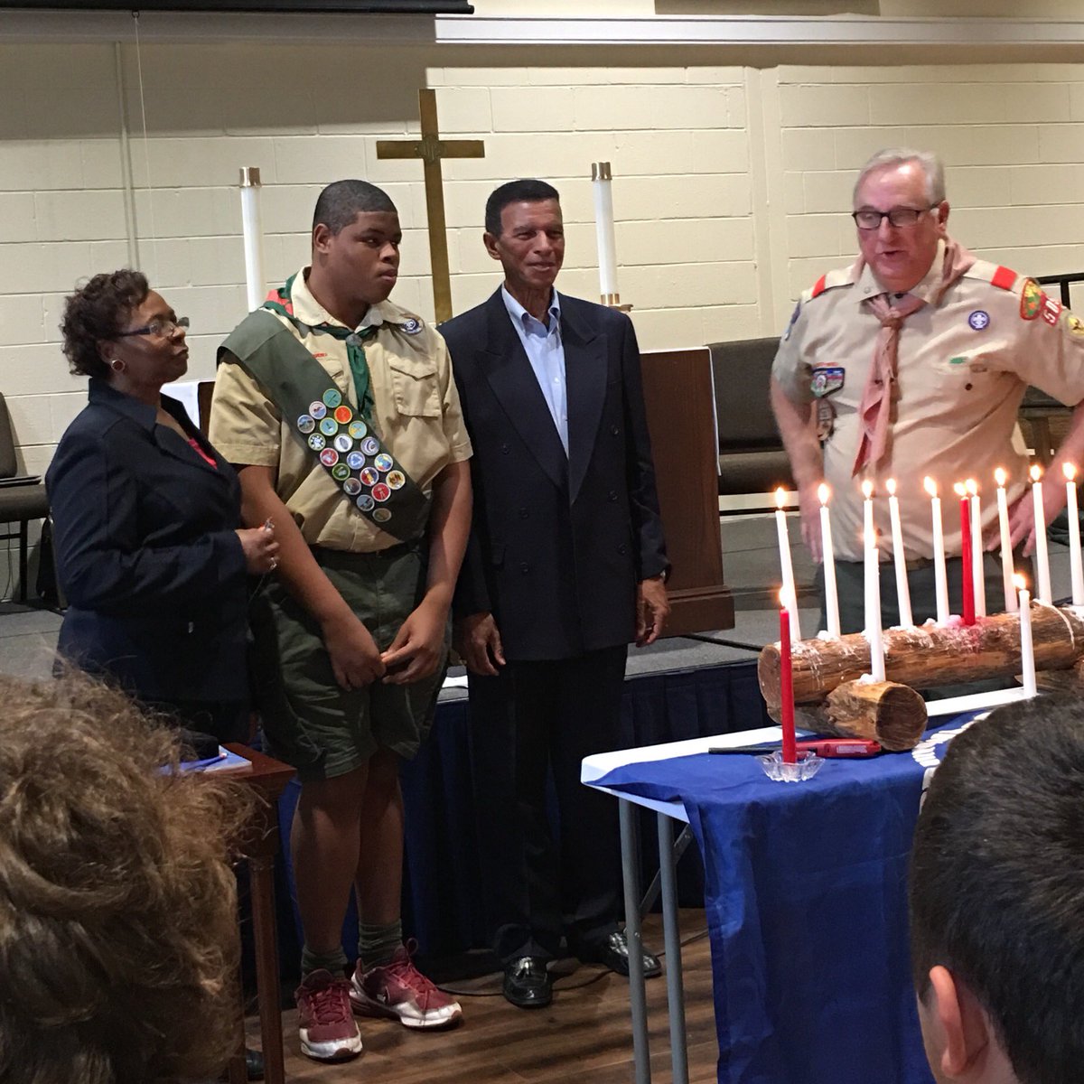 DunhamAthletics's tweet image. Congrats to Senior Tiger Bennie Blake for earning the @boyscouts highest honor of #EagleScout 
#dunhamdifference