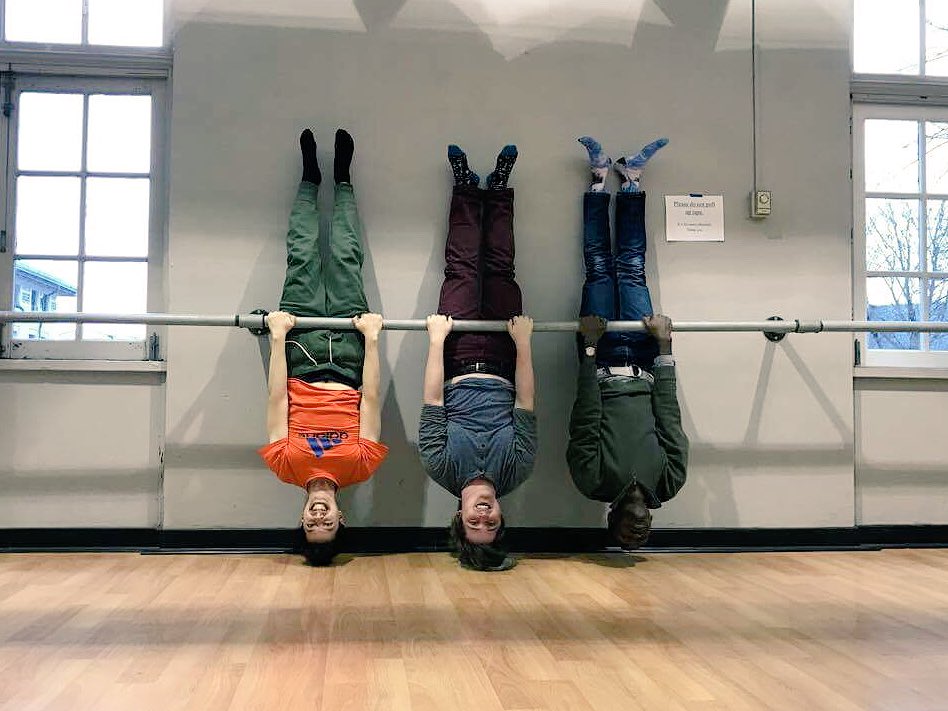 These rehearsals are driving us batty. #treblemakers