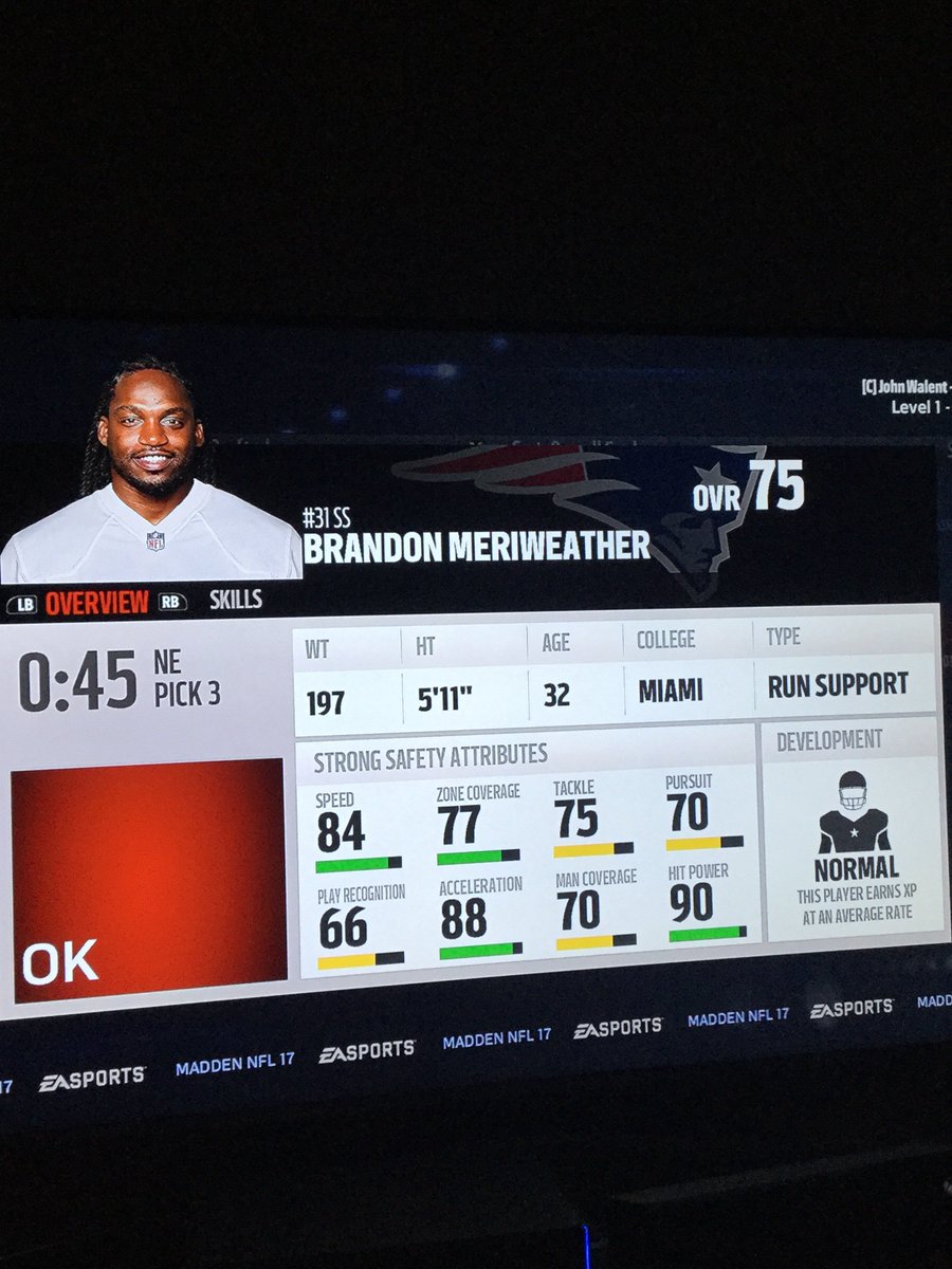 THEjwall02's tweet photo. Look who I found in madden 17!! #BigBangClock Boutta go dominate! @Toucherandrich @BMeriweather31 https://t.co/m2Nu3aQf47
