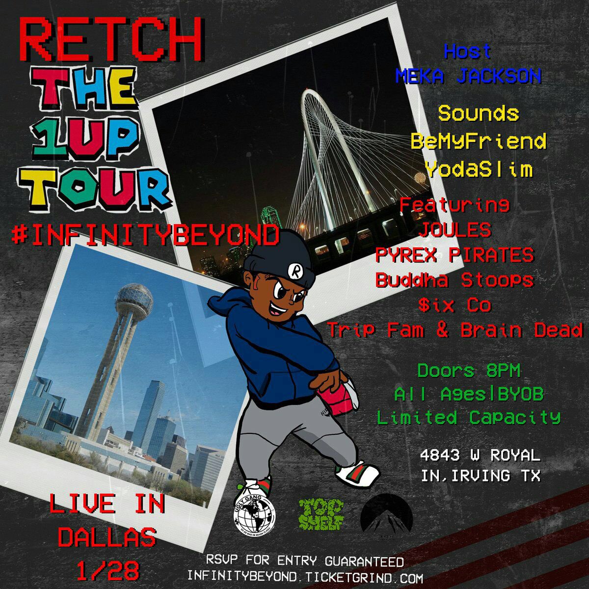InfinteBeyonds's tweet photo. #InfinityBeyond #1UPTOUR Tonight!!!

@RetchyP +The best in the metroplex

Dont miss this monumental experience

RSVP https://t.co/DUj2dnkLGF https://t.co/yuSKUURyOg