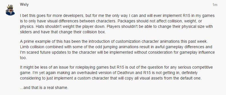 Wsly On Twitter If You Were Wondering Why Roblox Deathrun Does Not And Will Not Support R15 Anytime Soon Here S Why Robloxdev - slider jump roblox