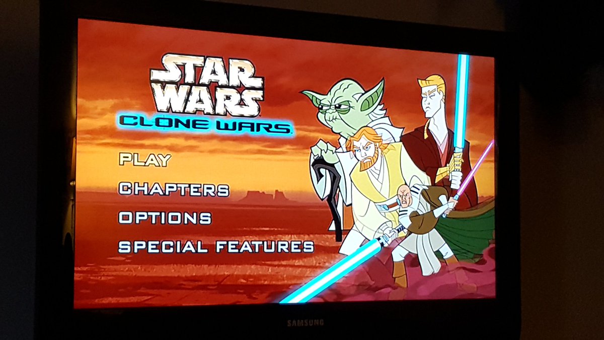 BayLakeNemo's tweet photo. Watching the real #clonewars! @starwars #StarWars #StarWarsTheLastJedi #Tartakovsky #StarWarsNight #CalvinCooper #starwarstheclonewars https://t.co/hbhsSynuNH