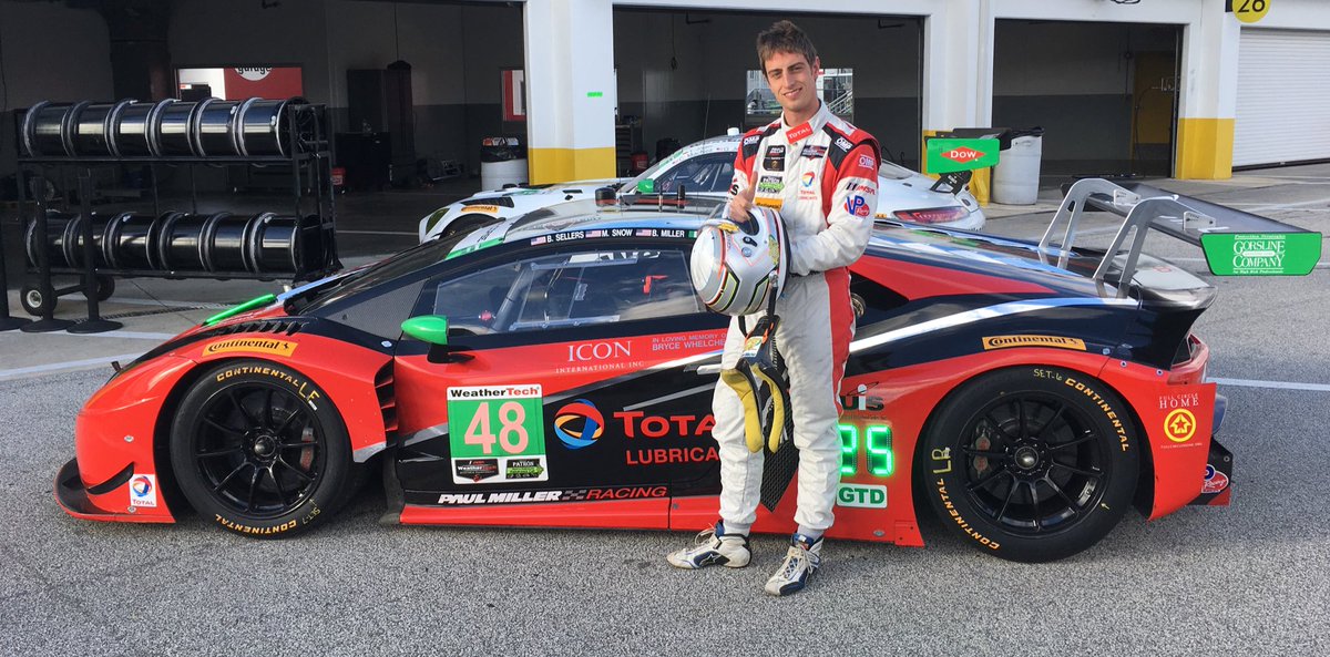 WaltersWeb's tweet image. Dion von Moltke is driving this Lamborghini in the Rolex 24 at Daytona tonight dionvm.com
