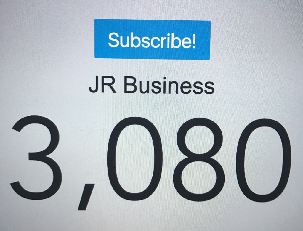 New business channel is alive and already 3,000+ people strong! Thanks to everyone👍🏼 #TeamJRBusiness