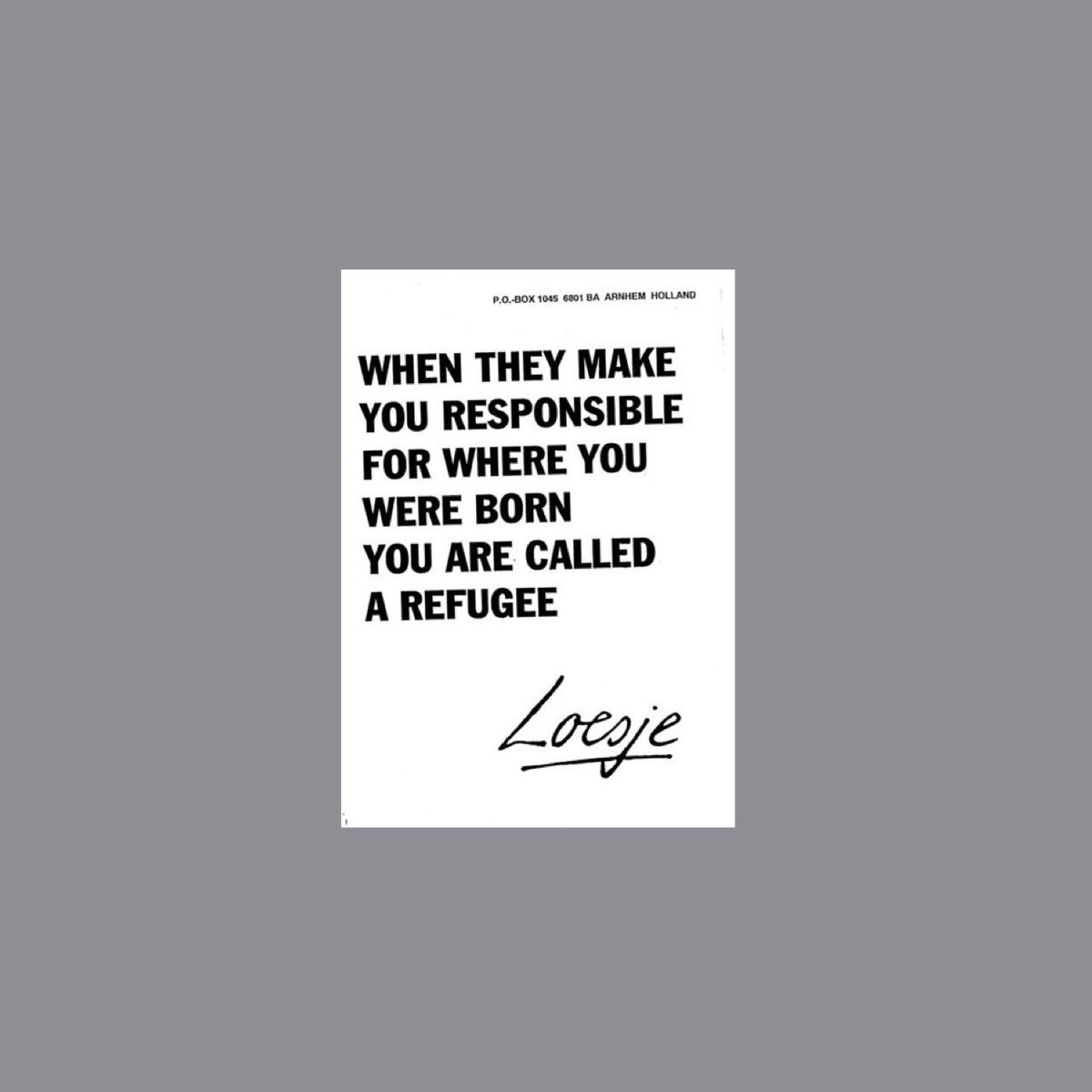 Loesje International tweet media