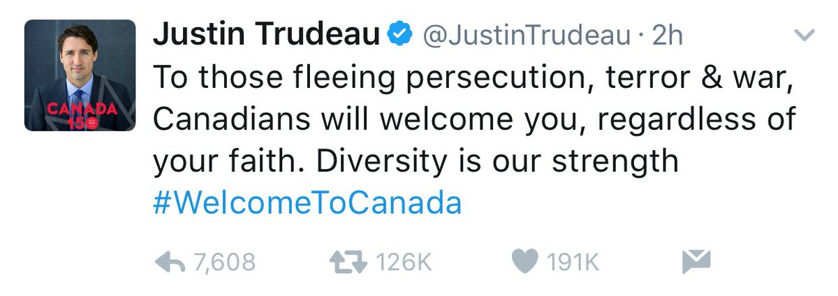 The prime minister of Canada &amp; the mayor of its largest city. <a href="/realDonaldTrump/">Donald J. Trump</a> please know your closest ally implores you to change course