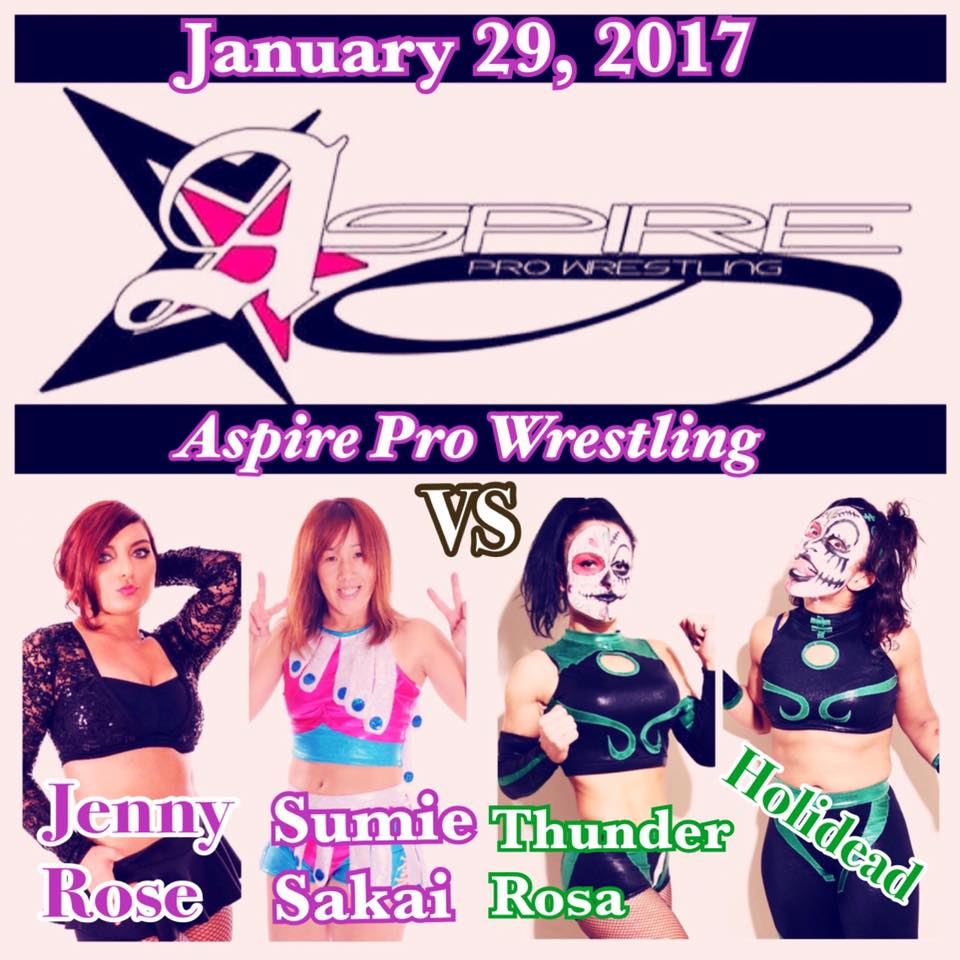 damage365Radio's tweet photo. Sunday #LIVE from Pennsauken NJ the #TwistedSisterz @thunderrosa22 @holidead takes on @JennyRose_JRo & @sumippe at #AspirePro #LastStopGirls https://t.co/pyTXkBM424