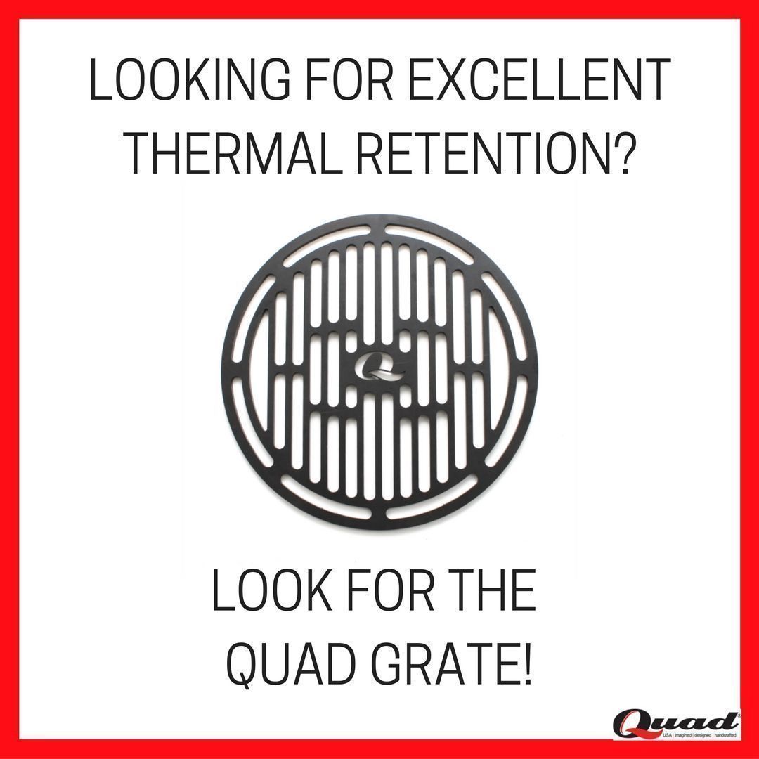 QuadCooking's tweet image. Are you still looking for the best thermal retention? Look no further than Quad Grate!
buff.ly/2gHyXct
#grill #grilling #steak #meat