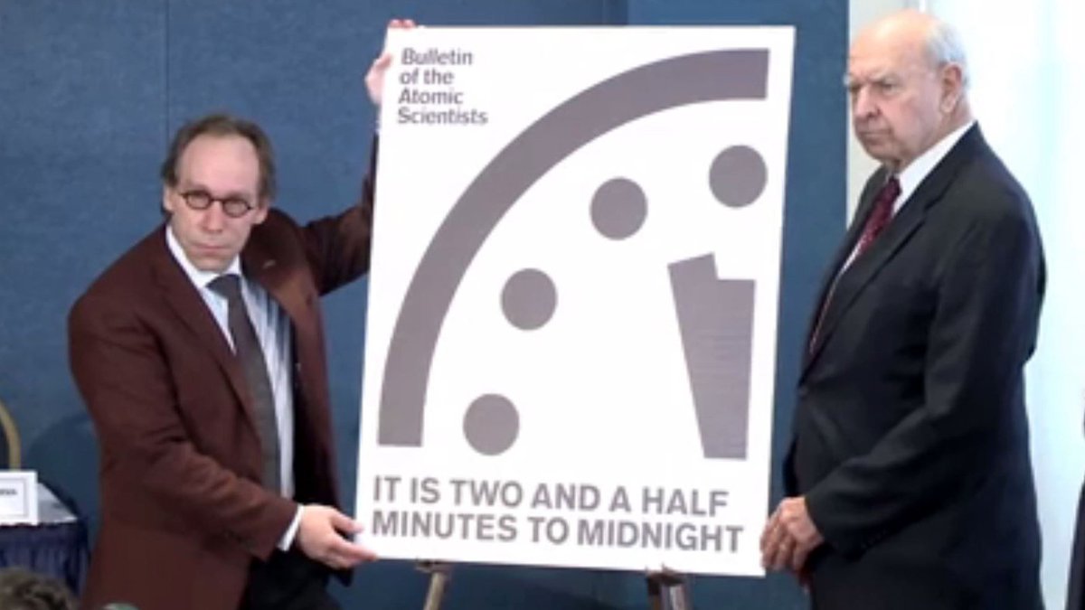 VermontCURE's tweet photo. The Doomsday Clock Is Reset: Closest To Midnight Since The 1950s https://t.co/F6moBFOmQK https://t.co/5jEoZ2cez4