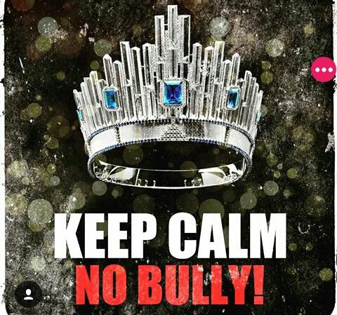 Keep Calm No Bully &amp; keep voting #MissUniverse #Indonesia