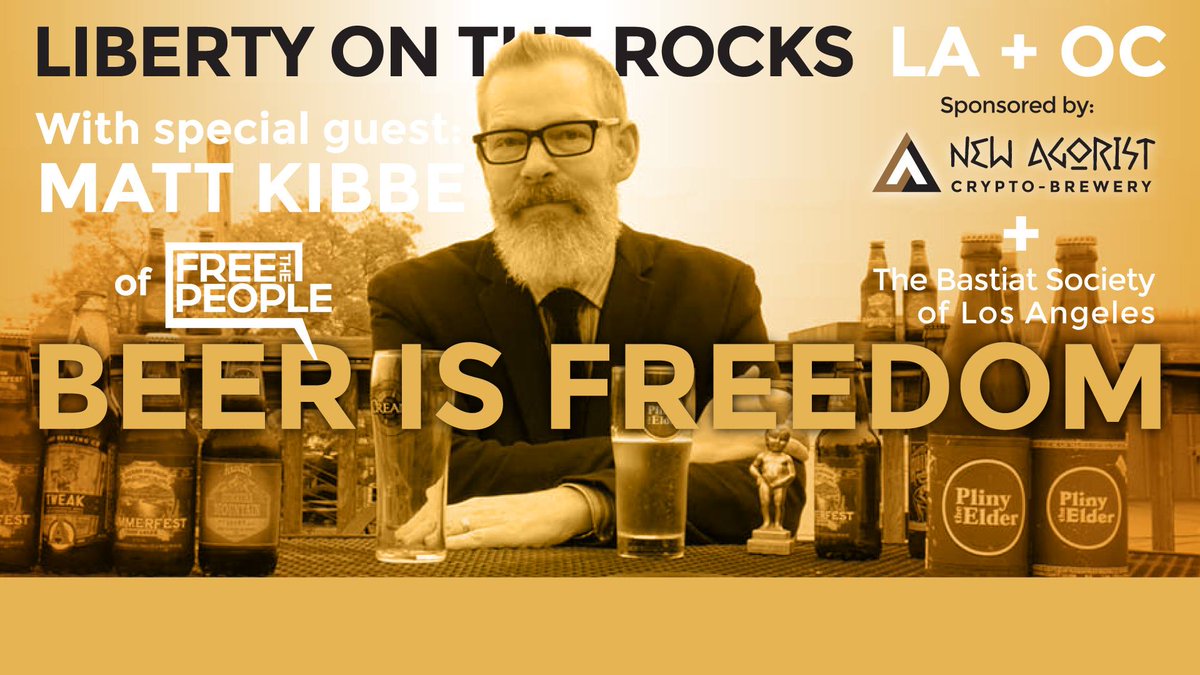 LibertyOTRocks's tweet image. Along with @BastiatLA we will host @mkibbe at USC. Join us 2/2 @ 7pm. RSVP FB:
facebook.com/events/2490978…

Meetup:
meetup.com/LOTRSoCal/even…