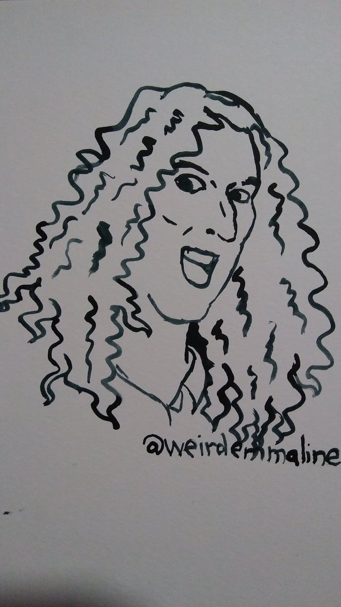drawweirdal's tweet photo. Five-minute referenceless watercolor sketch of @alyankovic. #drawweirdaleveryday https://t.co/caFqATggJ6