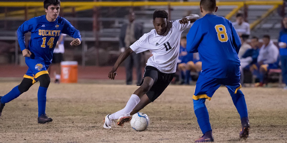 DysartUSD's tweet photo. Congrats @onceademon Soccer! The boys team made playoffs. Will play at Saguaro on 1/31 at 6pm. #WeAreDysart #NewDysart https://t.co/2EG2wb1teo