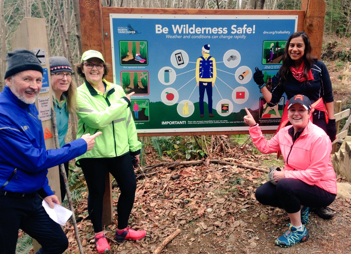 naomiyamamoto's tweet photo. No high heels! Great #AdventureSmart signs on #BadenPowell trail. Be Wilderness safe! Know the essentials. https://t.co/tuhCOlrAX5 @BC__AS https://t.co/tZHCW2ZeQF