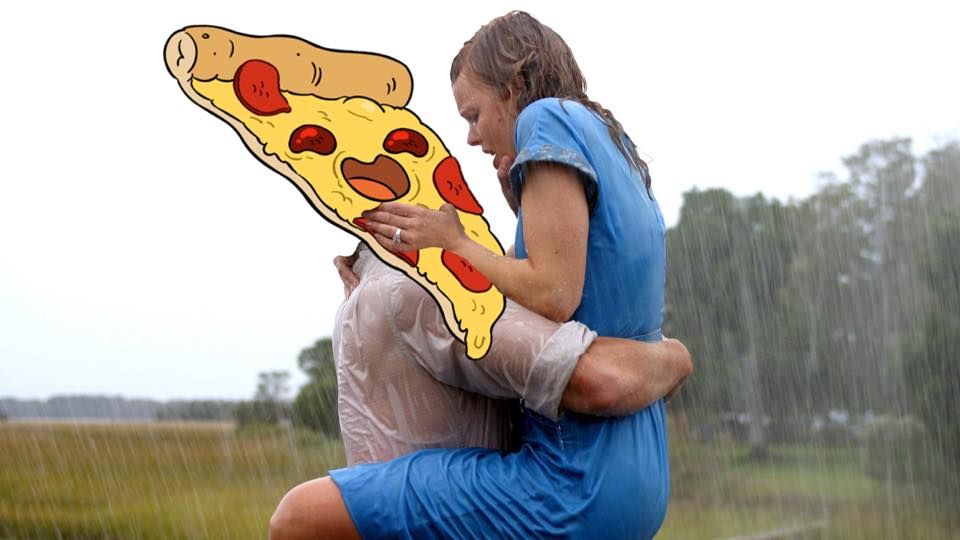 Pizza &amp; a movie kinda night? Order a pie &amp; a bottle of vino for your romantic night in. 🍕💞 Click HERE for DELIVERY — bit.ly/PinkDotDelivers