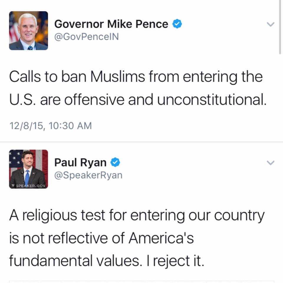 MathManMark88's tweet photo. @MikePenceVP @SpeakerRyan SHAME. How can you sleep at night? Stop being cowards and put an end to this madness! #MuslimBan #DumpTrump https://t.co/nk2OJ1V5x6