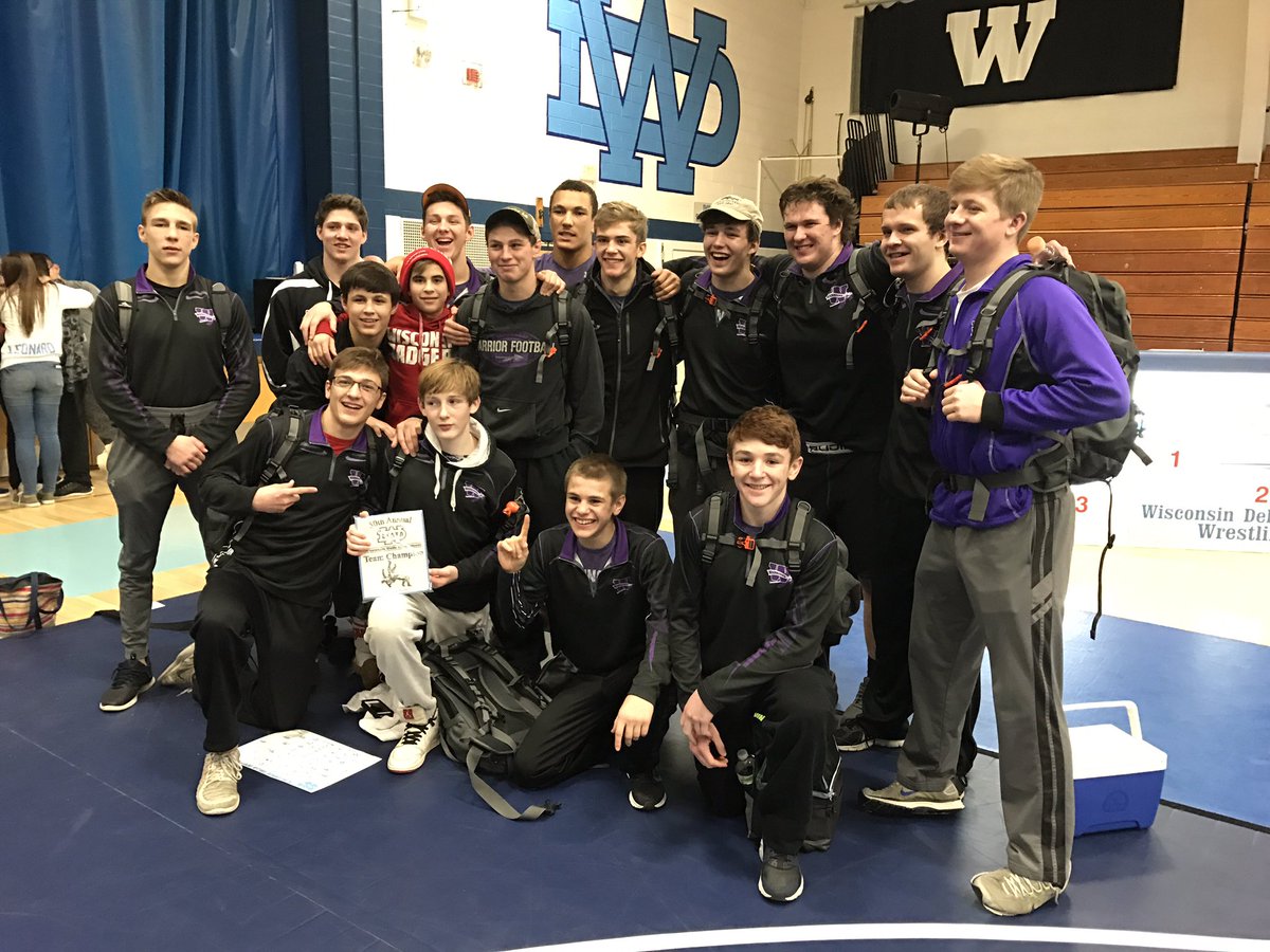 WaunakeeWrestle's tweet photo. And the 2017 Wisconsin Dells Invite Team Champions winning by 20.5 points with 228 points. https://t.co/S3HYsWiYI9