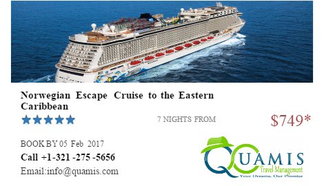 QuamisTravel's tweet photo. Norwegian Escape Cruise to the Eastern Caribbean $749* #caribbean #easterncaribbean #QTM #QuamisTravel #resortvisit: https://t.co/5RD5dBHAgK https://t.co/oPi1eFrv50