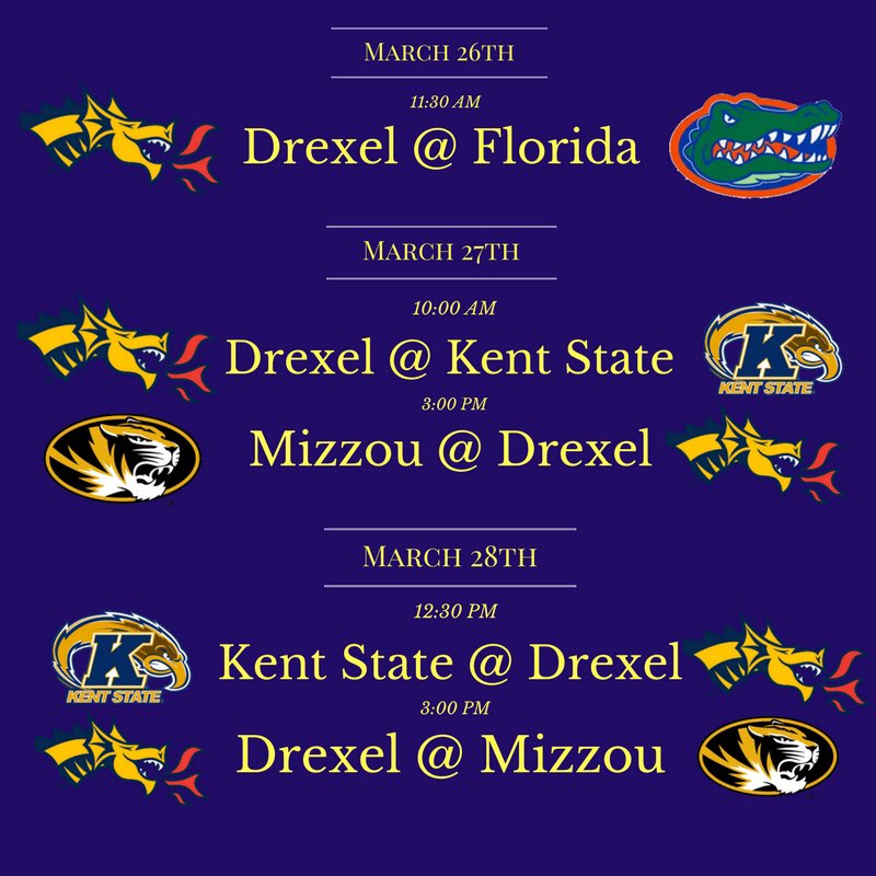 Drexel Univ Baseball on Twitter "Our opponents for CCSSTS2017! See