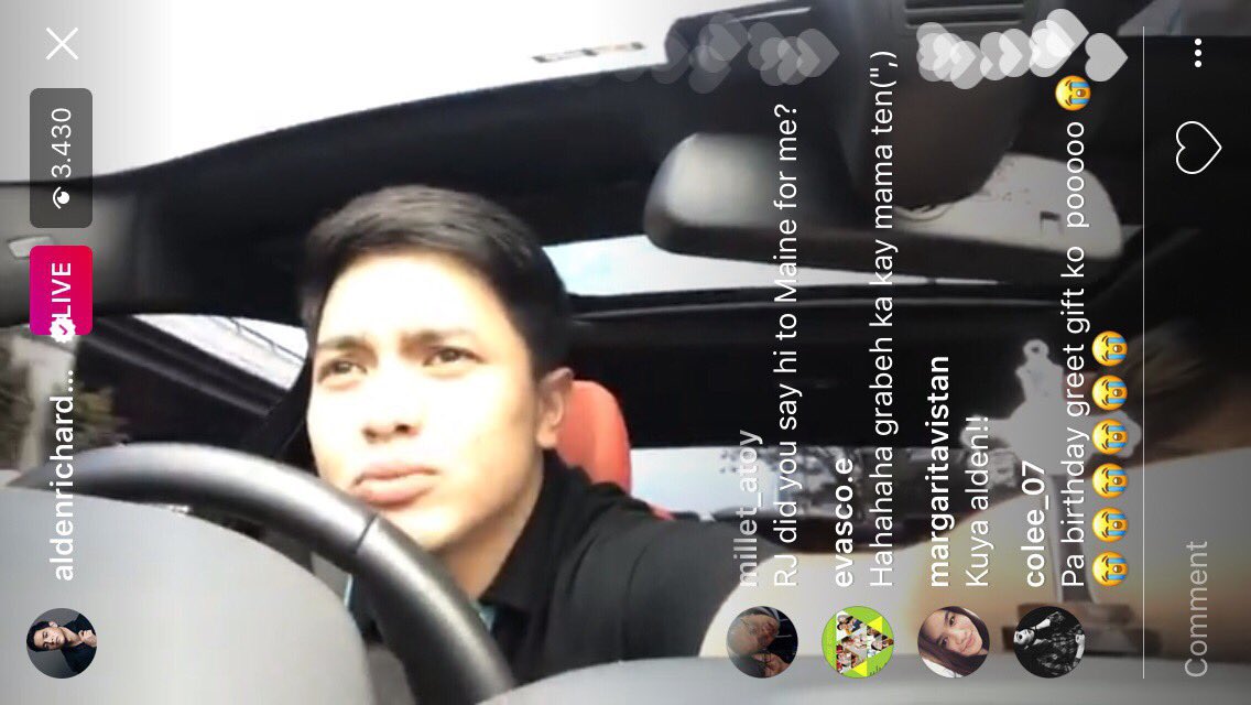 kachwita's tweet photo. Ano kayang trip nito ngayong umaga? Biglang nagpa IG live eh. 😂

#ALDENYourGuardianAngel #SPSBeautifulDay https://t.co/0WzdaheugM