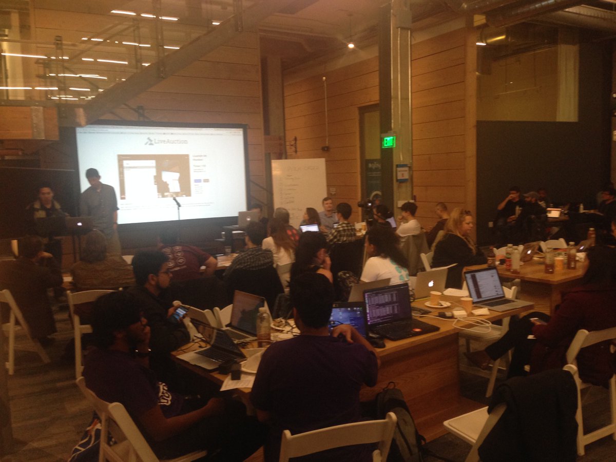 LiveH2H's tweet photo. Teams are pitching now! Round applause πππ Join virtually here https://t.co/3QpDdMsOO3 #HackLiveH2H #hackathon #videoconferencing https://t.co/lcTTZlcDlw