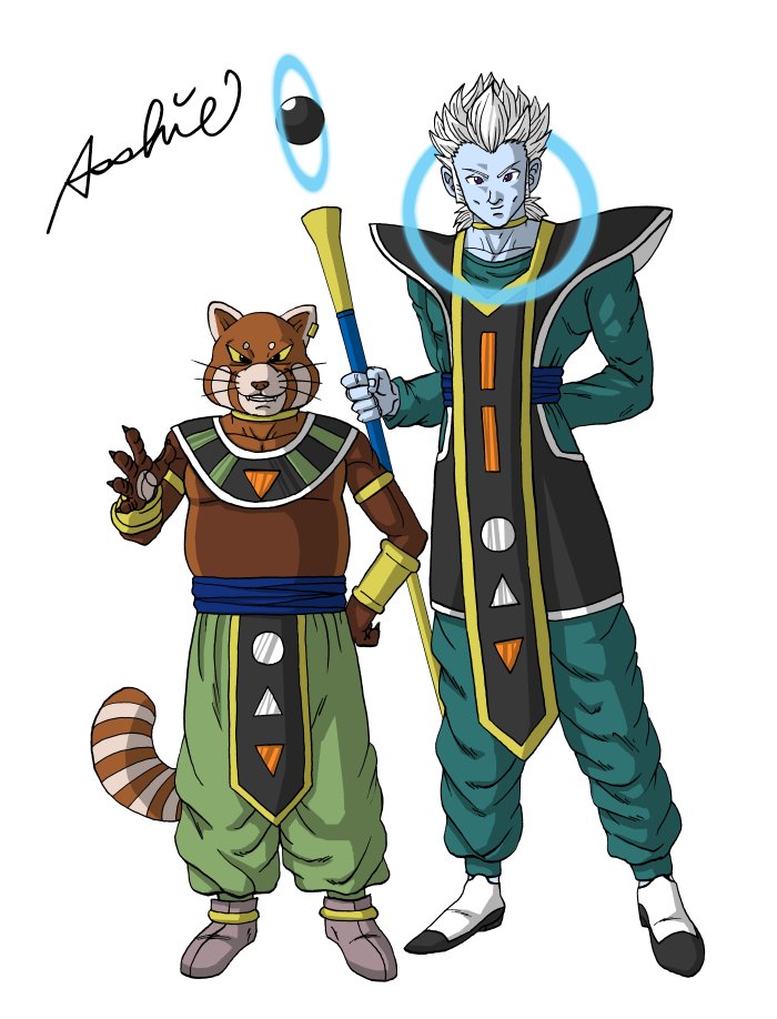 Twitter 上的 あっしー オリキャラの破壊神アビットと天使クワスのカラーイラスト アビットはレッサーパンダをモチーフに クワスはウイスの兄という設定で 体格は細マッチョを意識しました T Co K9kst4ojhd Twitter