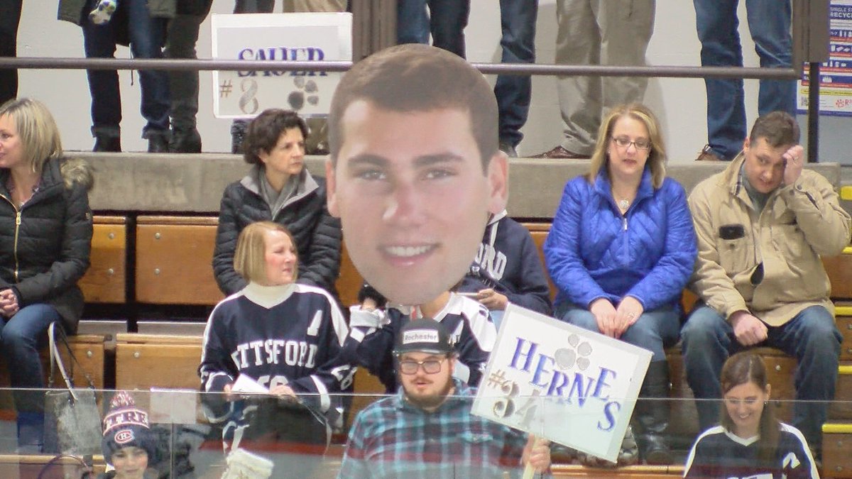 danfetes's tweet photo. "Mom stop... you're embarrassing me."

@ConnorHaims picks up ANOTHER hat trick as @HockeyPittsford wins on their senior night @PCSDAthletics https://t.co/RNWFy3OU7B