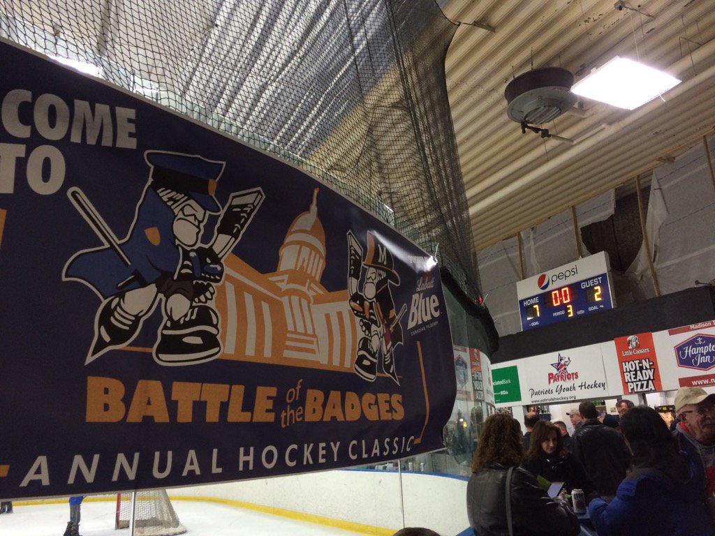 MadisonWIFire's tweet photo. Final score: 7-2, firefighters win. Thx for a great game, @madisonpolice. Thx to @IAFF311 & #MPPOA for organizing it! https://t.co/Or7mP10w2p