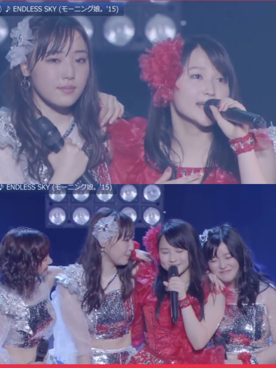 musume17_'s tweet photo. ENDLSS SKYを歌うメンバーの表情はなんとも言えない
#ENDLSS SKY
#鞘師里保 
#モーニング娘。 https://t.co/yUzpB3xEUM