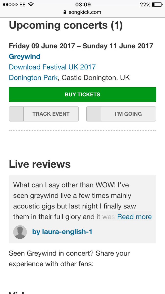 laurascarlett06's tweet photo. @greywindband my review on songkick is live.... I hope you like it 🖤🌹🔥 #wouldyoudoitagain #hellyes https://t.co/nc6vE9HxAw