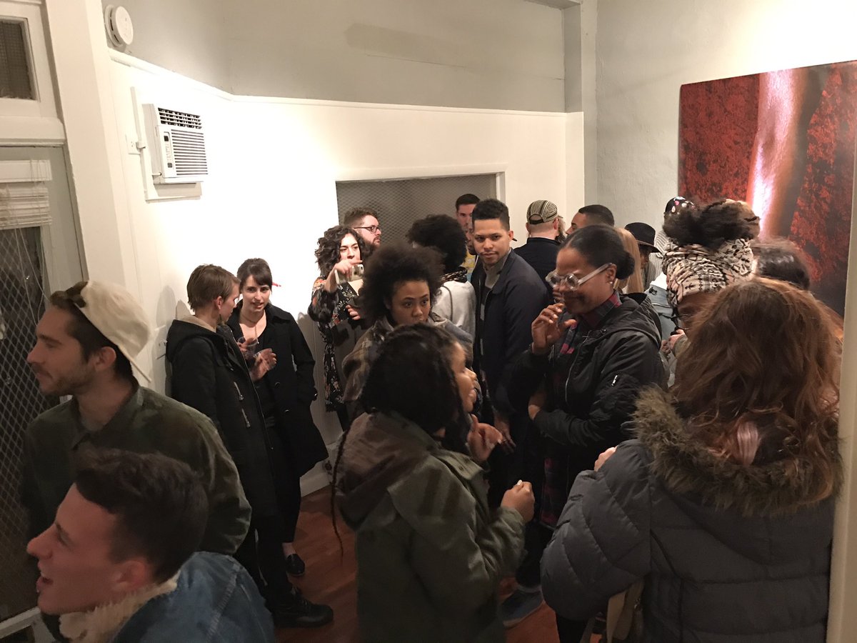 millitzer's tweet photo. Big show!  Kat Reynolds #artstl #stl https://t.co/63KjNXA2ng