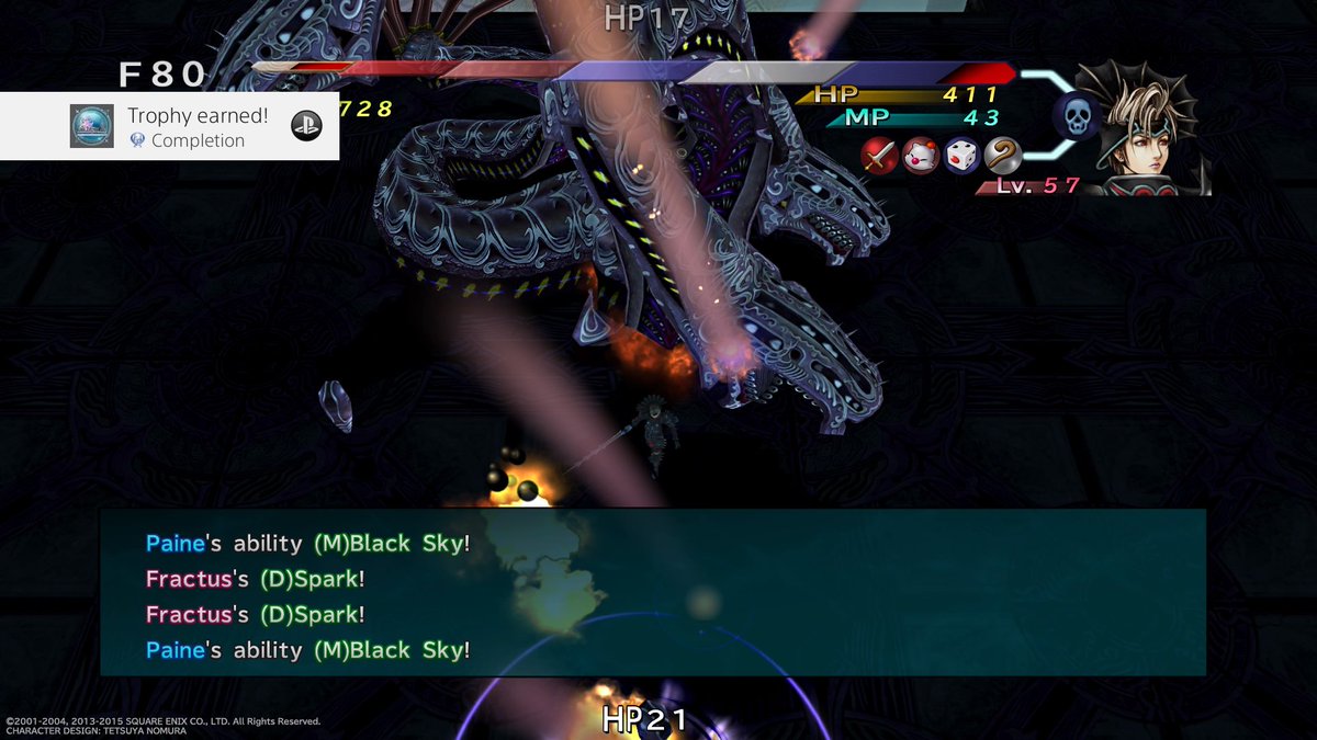 tashietaku's tweet photo. Finally finished! 100% in one playthrough and platinum trophy achieved :') #FFX2HD #PS4share https://t.co/Jh6cc2GTGP