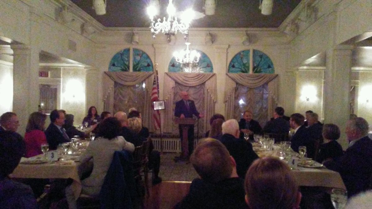 Introducing the Appropriations Chairman Stan Saylor at the Warwick Dinner.