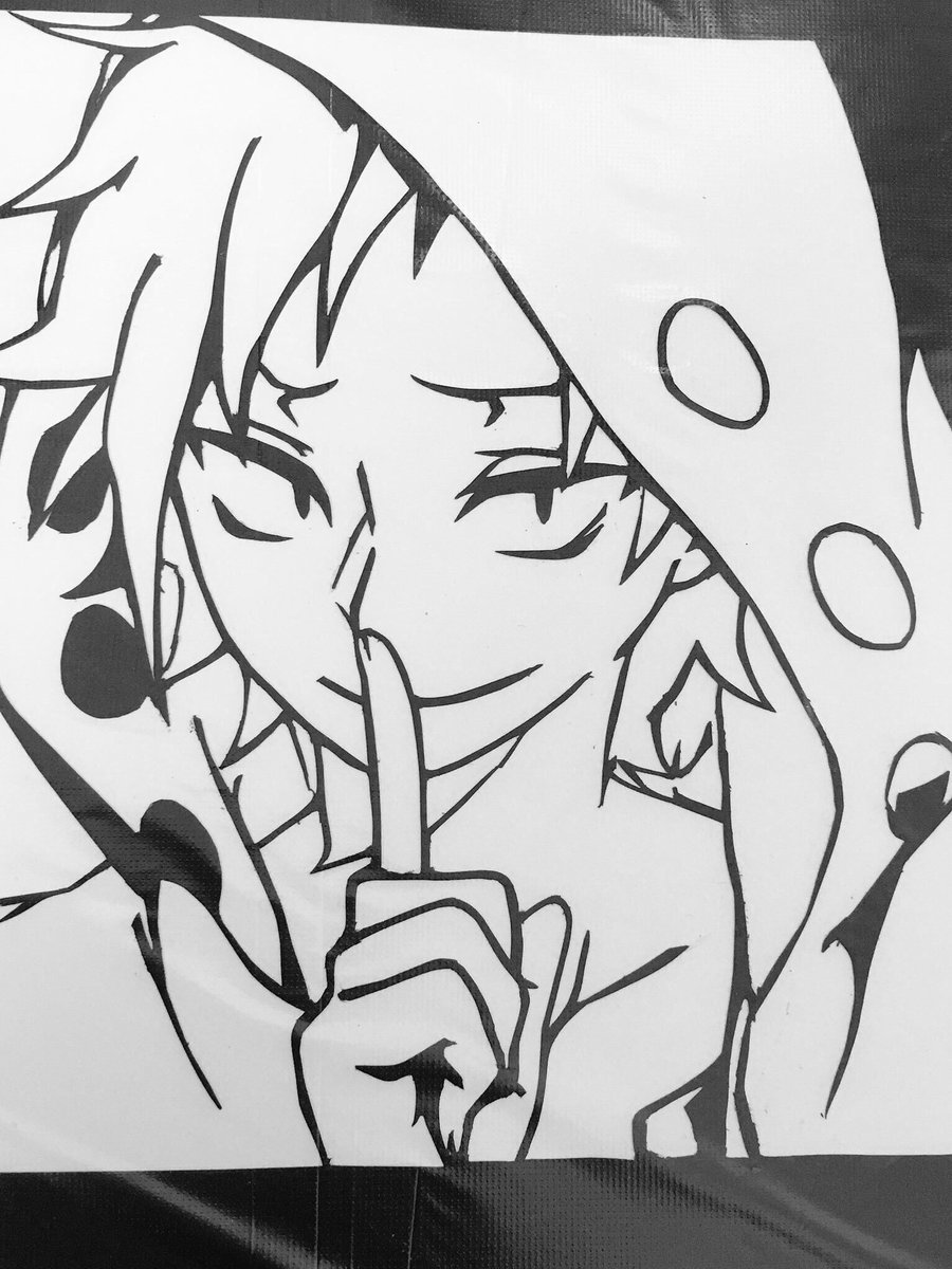 立花 Twitterissa カゲプロ コノハ カノ 切り絵 模写