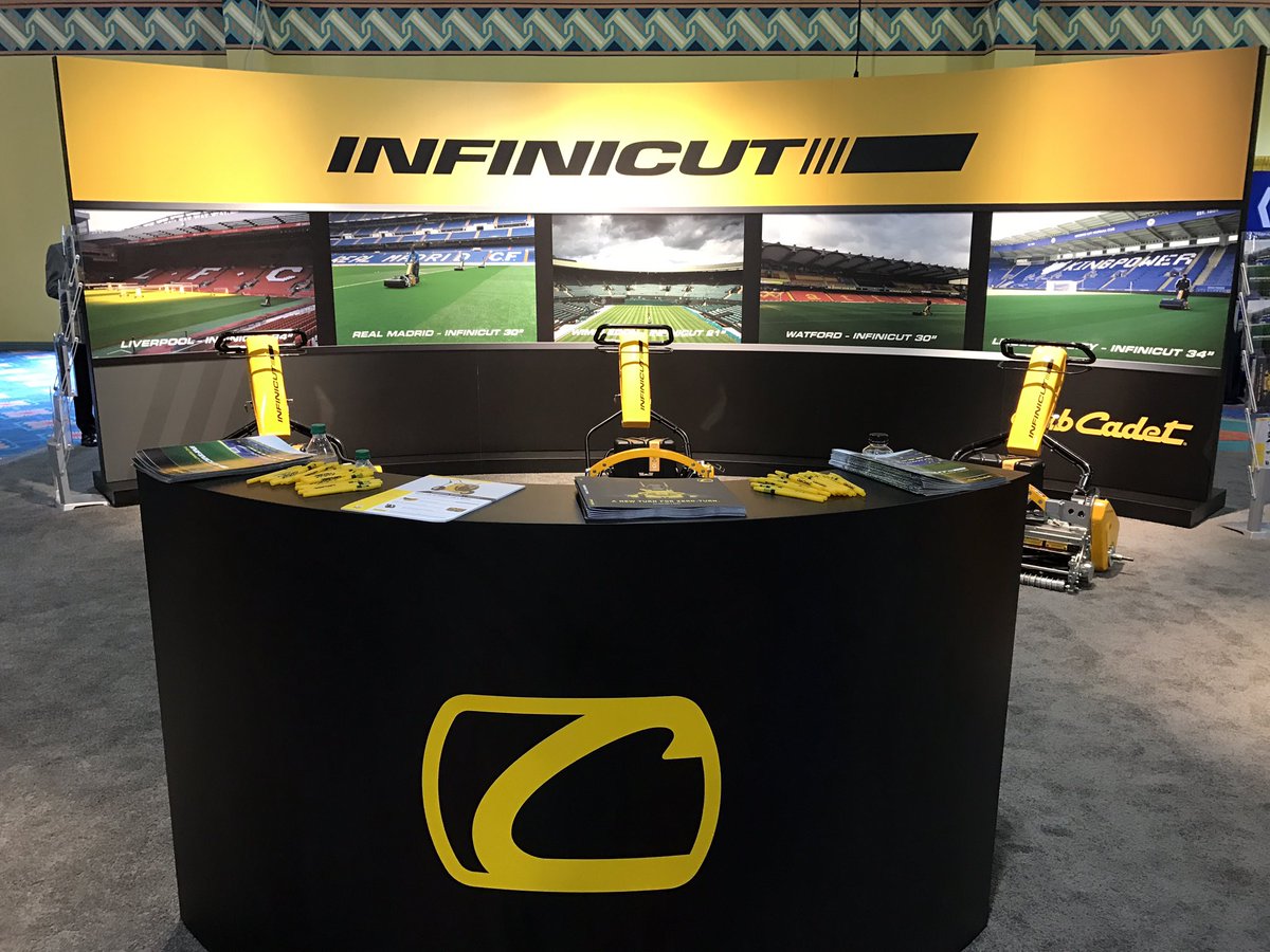 VinnyTarbox's tweet photo. Right, fantastic STMA finished, now for @GIS_2017 ! @Infinicut @CubCadetRG3 @TurfTechnology 😁 https://t.co/kwVNjM70PB
