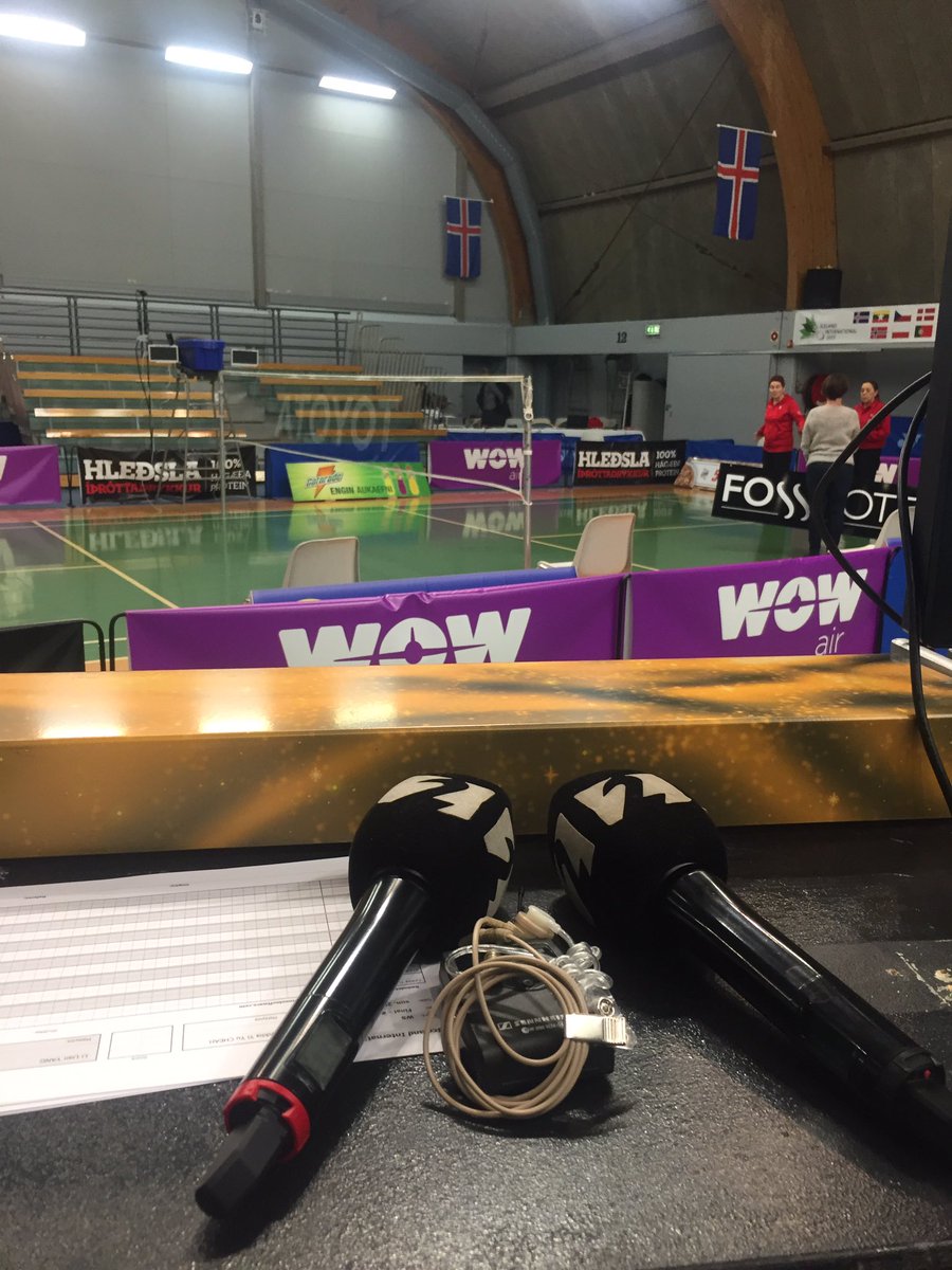 3 klukkutímar af badminton framundan á RÚV með lánsgræjum. Allir vinir. RIG frá 10:30 og fram á kvöld.