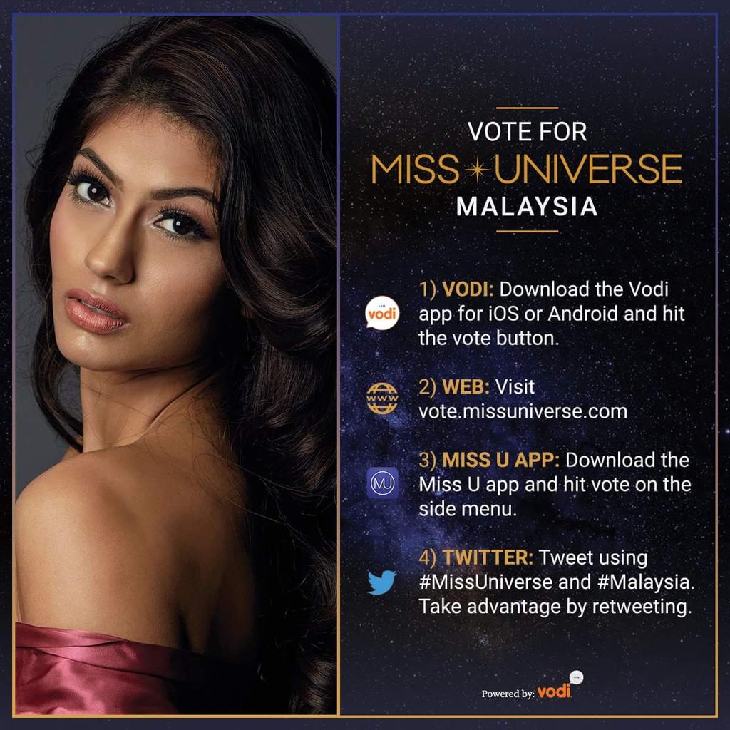 HasmanHarun_'s tweet photo. Last day for vote #MissUniverse #Malaysia . Please Malaysian retweet for vote her. 

Malaysia Boleh. https://t.co/fodkQQyR8g