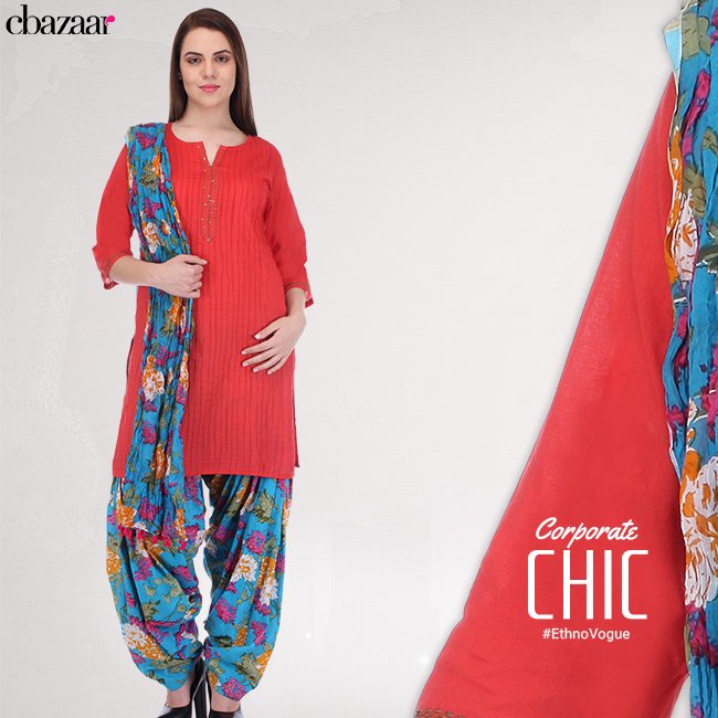CbazaarFashion's tweet photo. For a #wondrous #workstyle try this #purehandloomcotton #patialasuit with #embroidered #sequinwork #shop @ https://t.co/HajdxiX5Zg #workwear https://t.co/biow6kNXSh