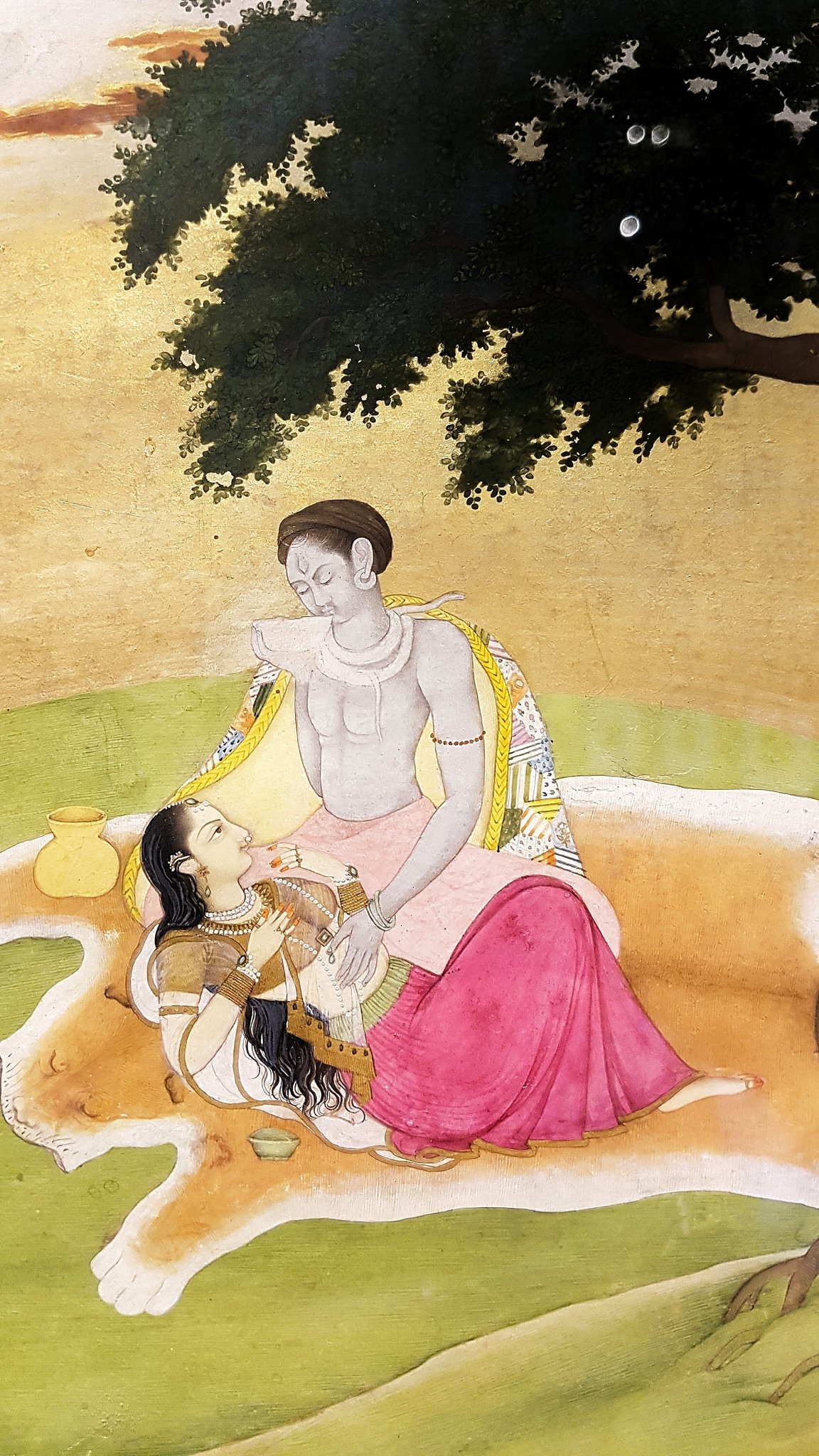 William Dalrymple on X: Parvati in the lap of Shiva Guler, First  generation after Nainsukh c1780 Indian Museum, Calcutta  t.coiyfKKYbAJU  X