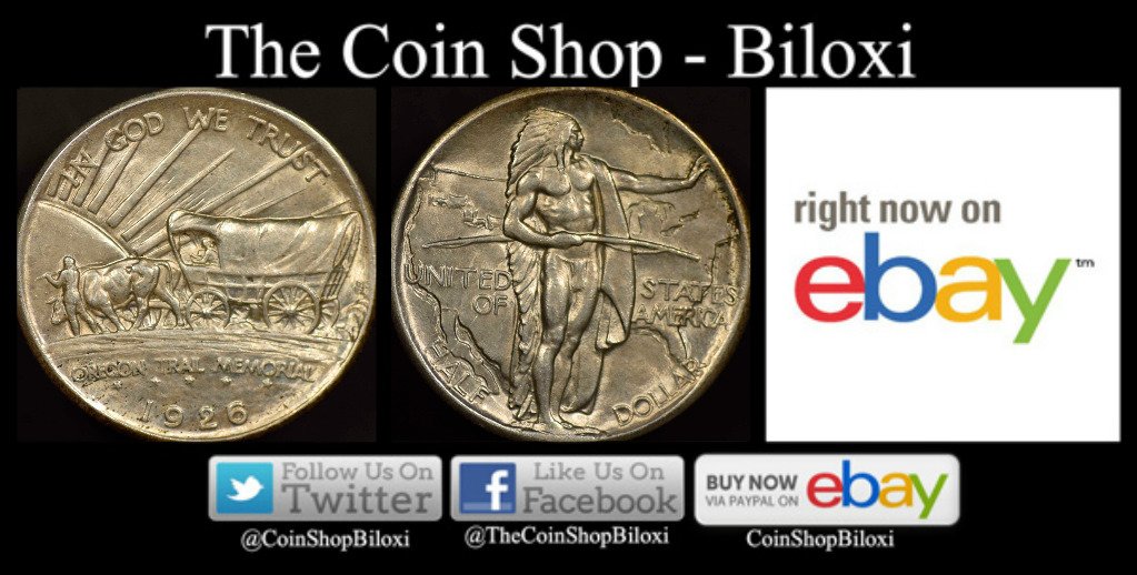 CoinShopBiloxi's tweet photo. 💻 #BuyItNow on #eBay 1926 Oregon Trail 50 Cent https://t.co/eFHBUJOmMX
#SilverCoin #CommerativeCoin #Numismatics #CoinCollecting https://t.co/hUpafaG0BQ