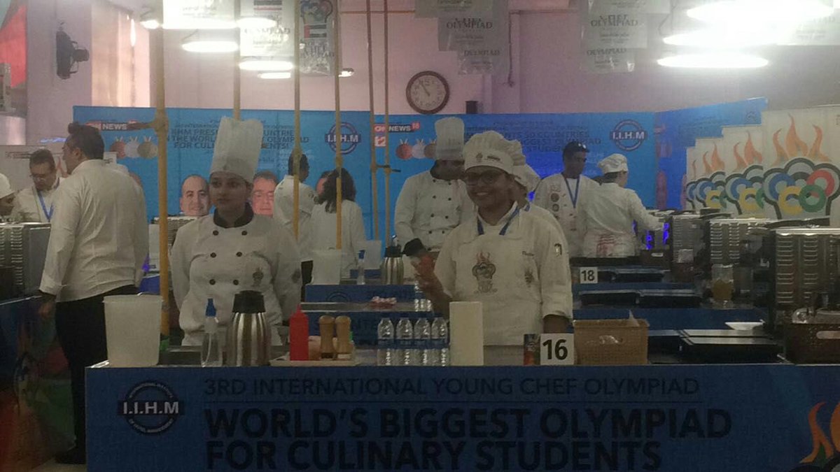 kripasha_IIHMp's tweet photo. Our very own #PujaMishra from @IIHMHOTELSCHOOL Kolkata campus all smiles and ready to represent India  and compete along with the countries https://t.co/5kEWr0WKcn