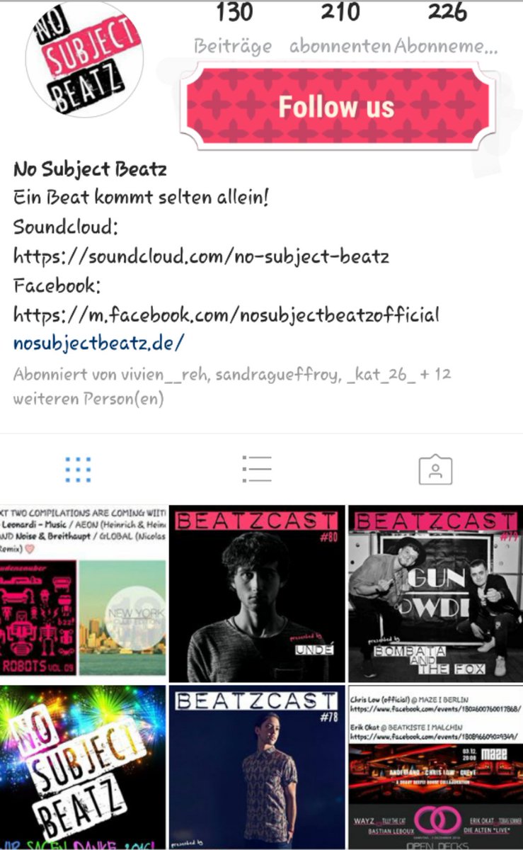 NoSubjectBeatz's tweet photo. Follow us @instagram <3_NoSubjectBeatz_#followus #instagram #Music #label #likes #berlin #people #techno #techhouse #news https://t.co/xP4pJKL7Oa