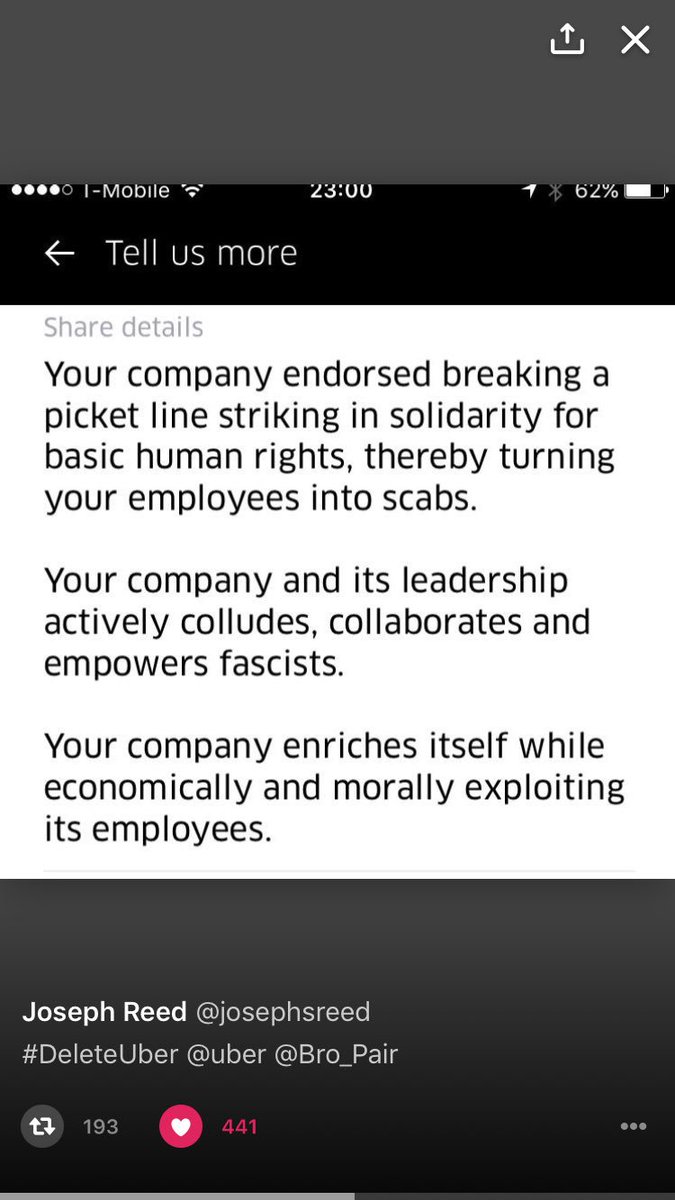 DWolf18's tweet image. #deleteuber #uselyft