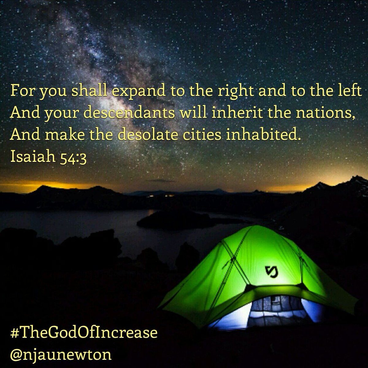 njaunewton's tweet image. For you will spread out to the right and to the left. #TheGodOfIncrease #ScriptureSunday